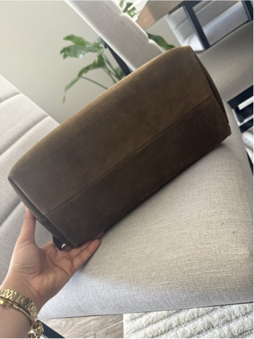 New Tory Burch Romy Olive Suede Hobo Bag I Deep Olive - Picture 12 of 16